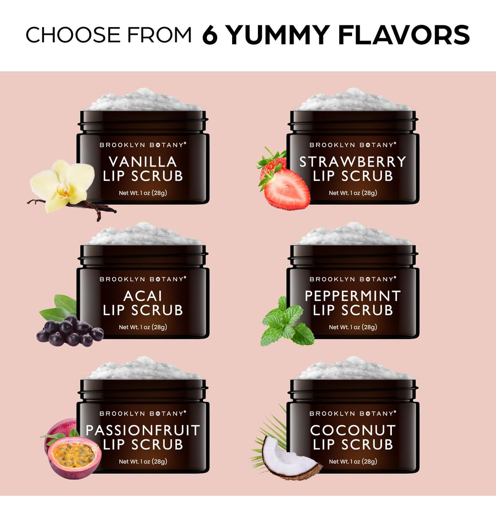 Brooklyn Botany Exfoliante Labial Manteca Cacao, sensación suave y reparadora.