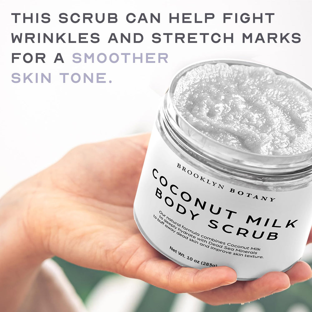 Brooklyn Botany uso facial suave con exfoliante de coco.