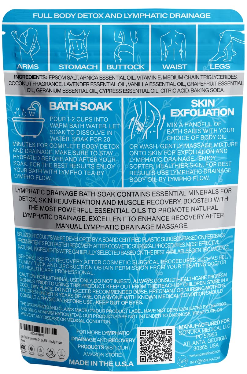 Bruizex envase una libra de sales para spa en casa.