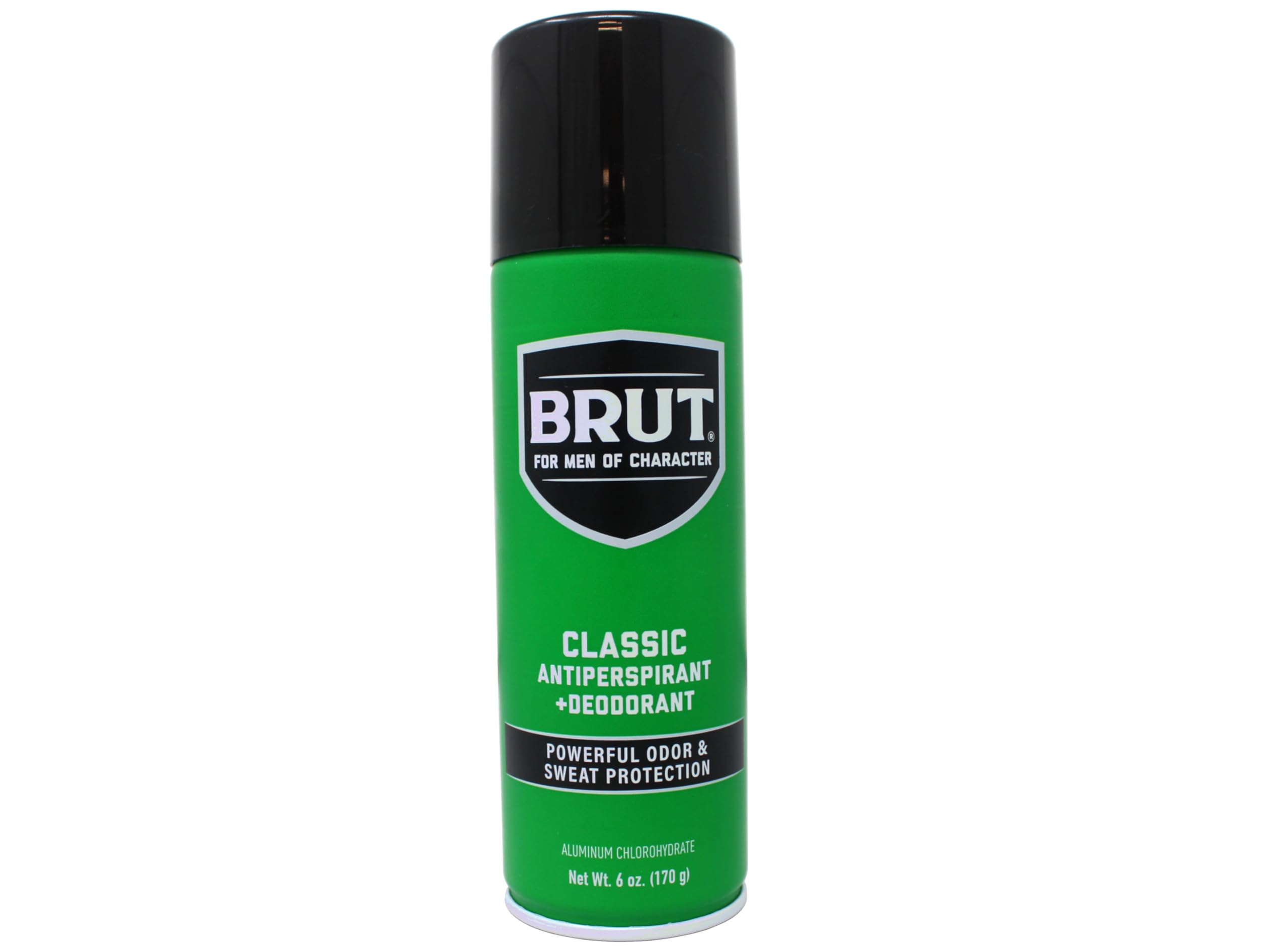 Brut Déodorant aérosol Classique, pack de six pour une protection durable.