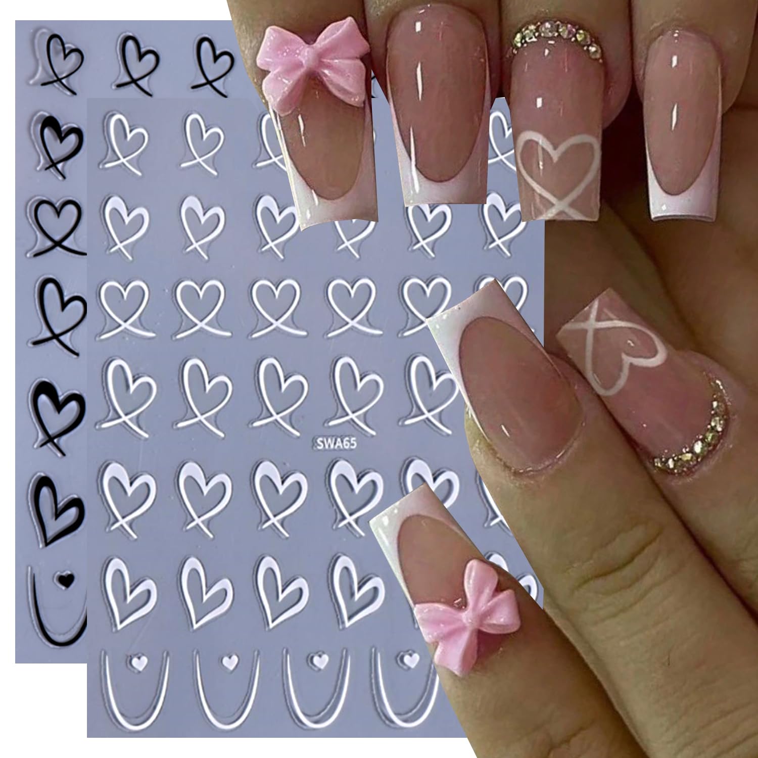 BSBTBZ aplicación uñas con pinzas, coloca con precisión y fija correctamente.
