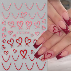 BSBTBZ disenos frances corazón ondulado, estilo elegante con amor.