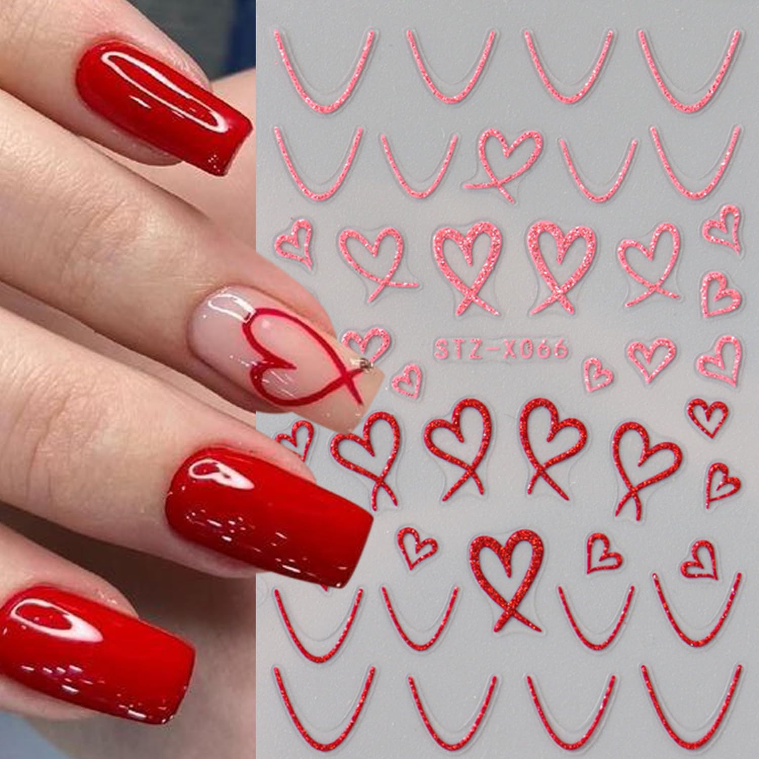 BSBTBZ diseños uñas San Valentín, ideas creativas para celebrar.