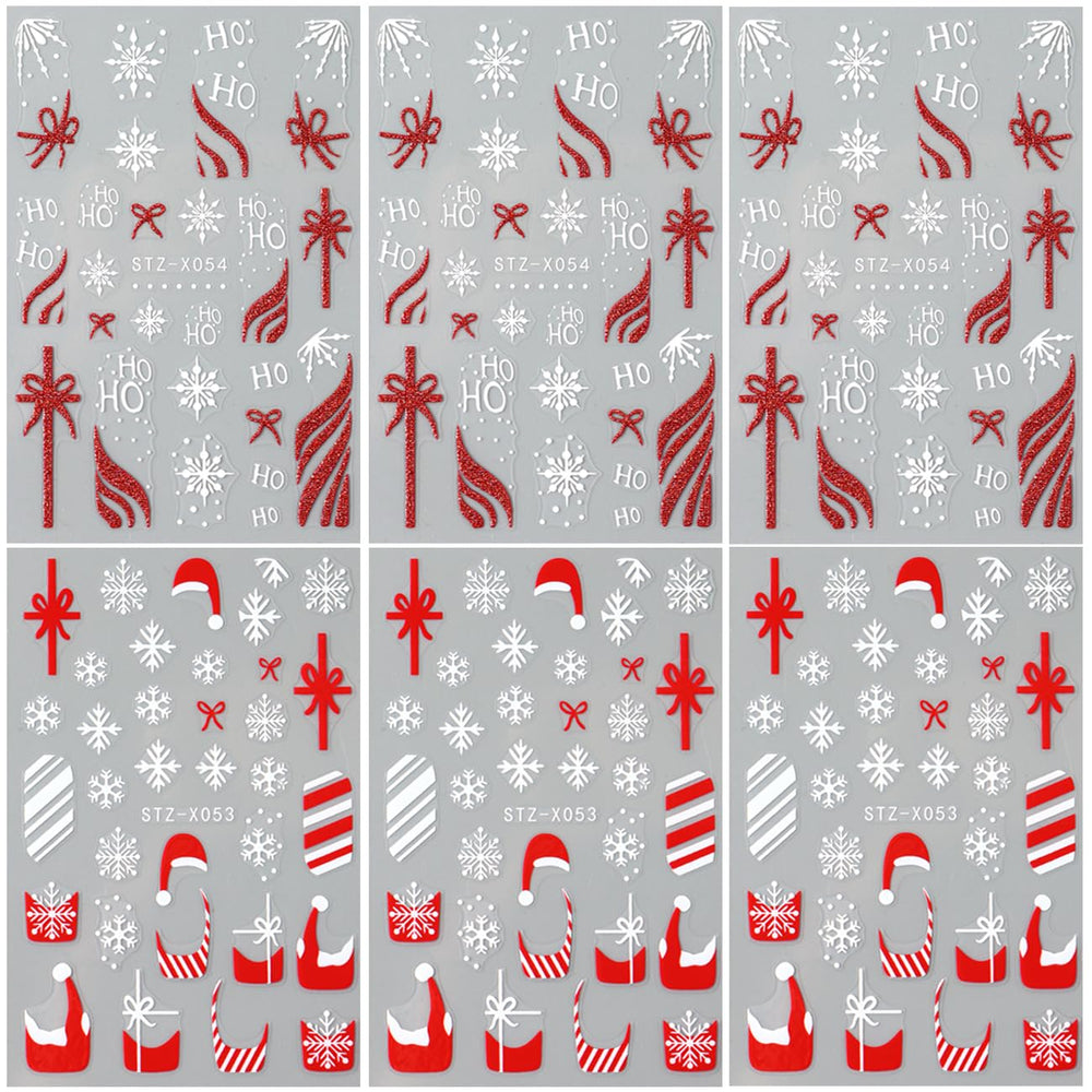 BSBTBZ motivos variados para uñas decoradas de Navidad