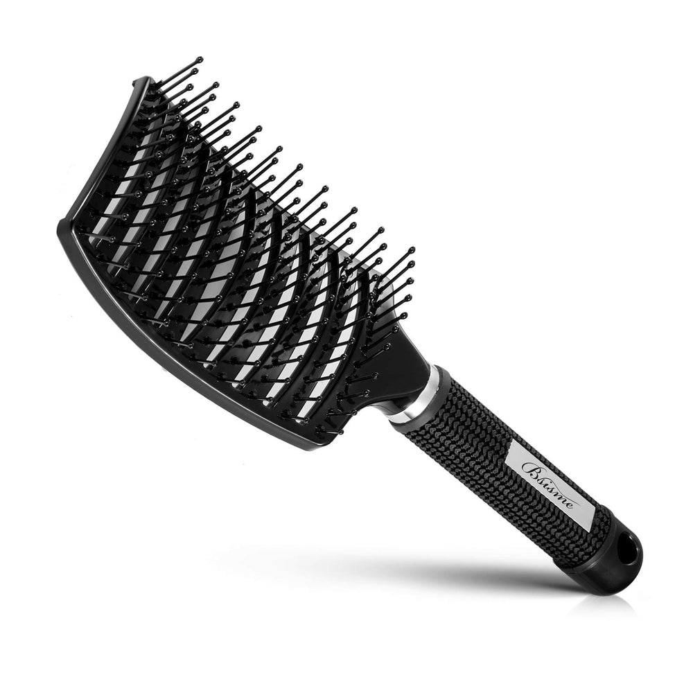 Bsisme cepillo cabello ventilado curvo para secado rápido