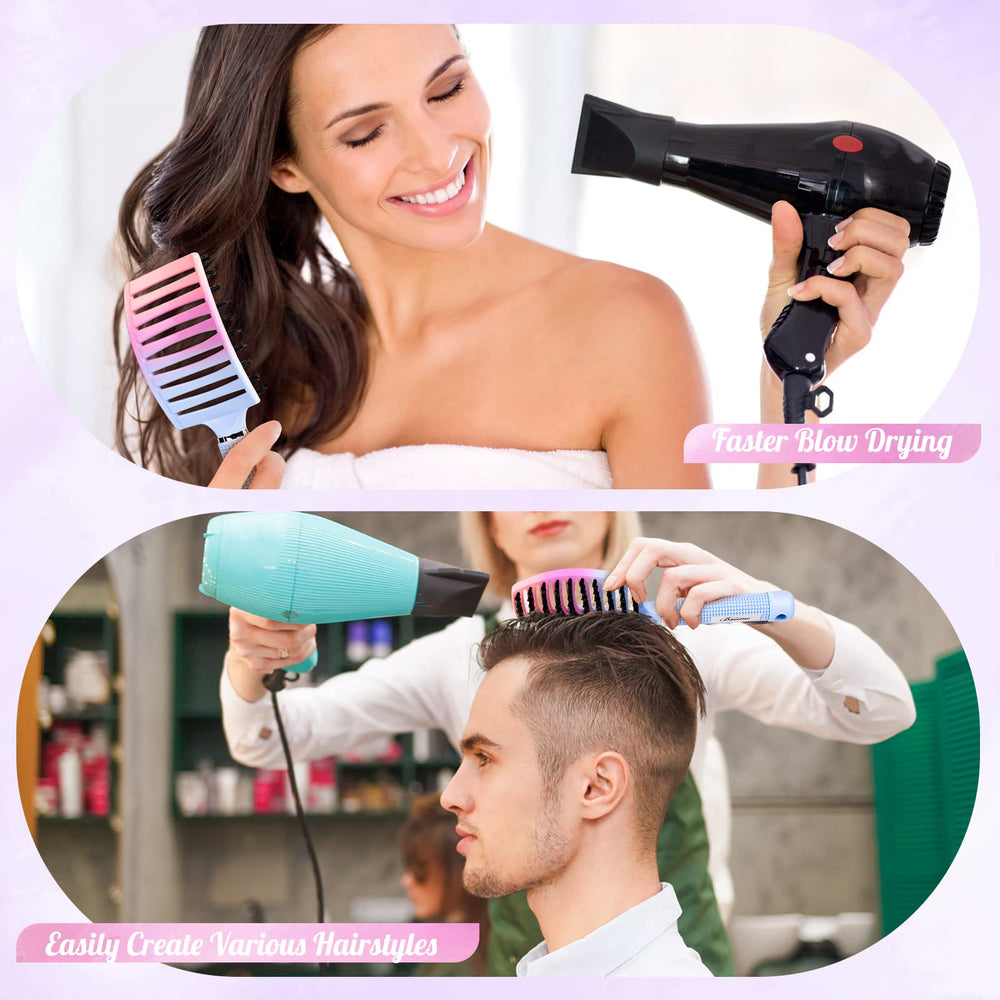 Bsisme cepillo para todo tipo de cabello, apto para rizado y liso.