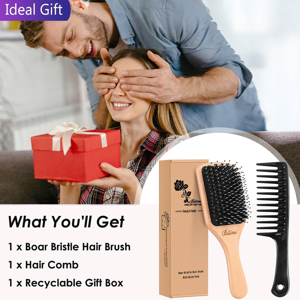 Bsisme cepillo adecuado para diferentes tipos de cabello, peina sin esfuerzo.