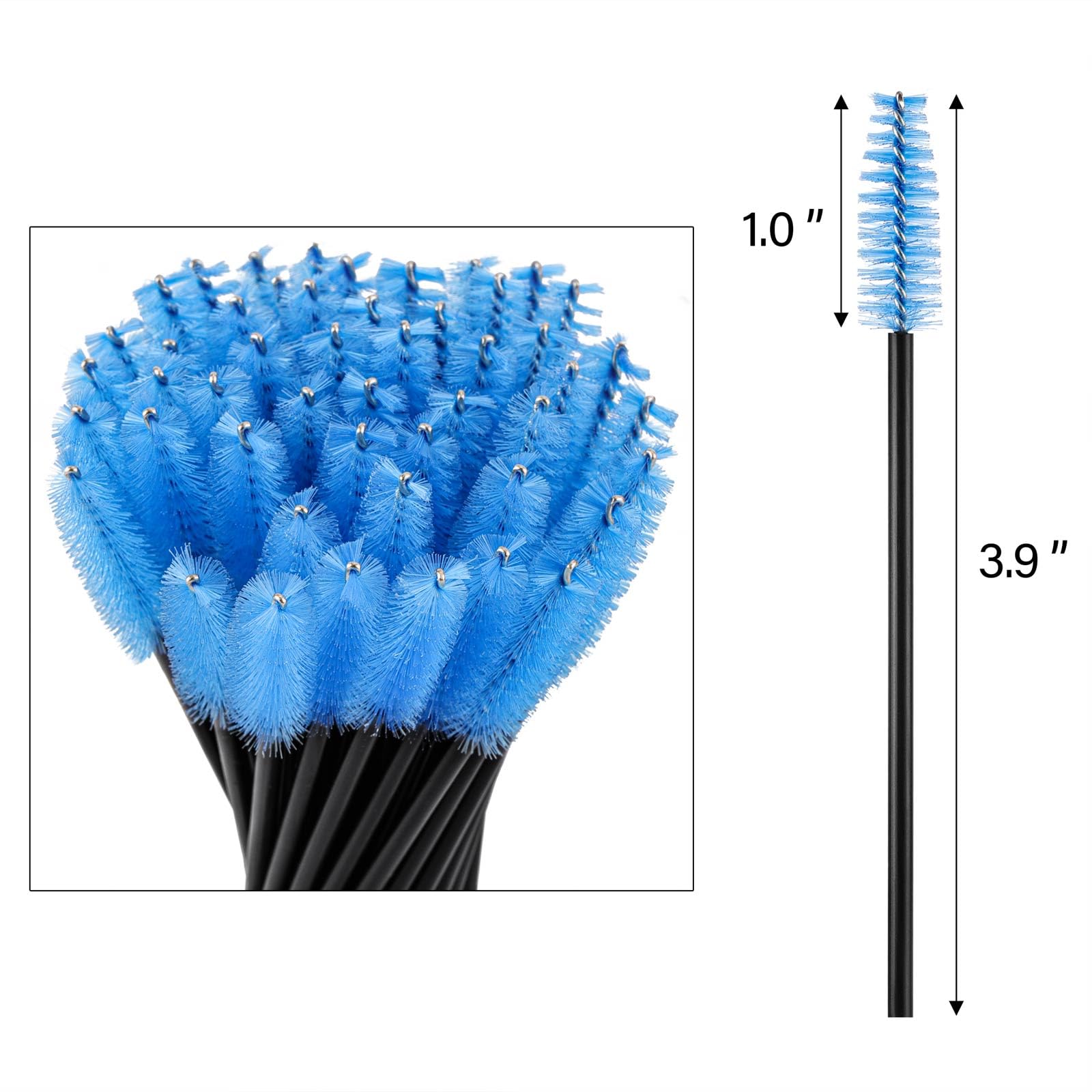 BTYMS cepillos desechables para pestañas, aptos para uso profesional o en casa.
