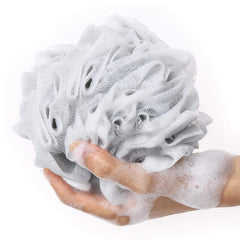 BTYMS esponja exfoliante de ducha genera espuma y limpieza eficiente.