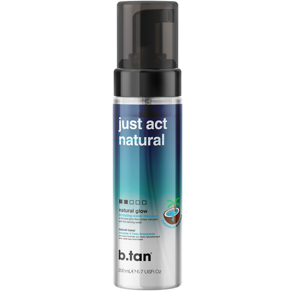 B.TAN Bronceador en agua clara, botella sin transferencia