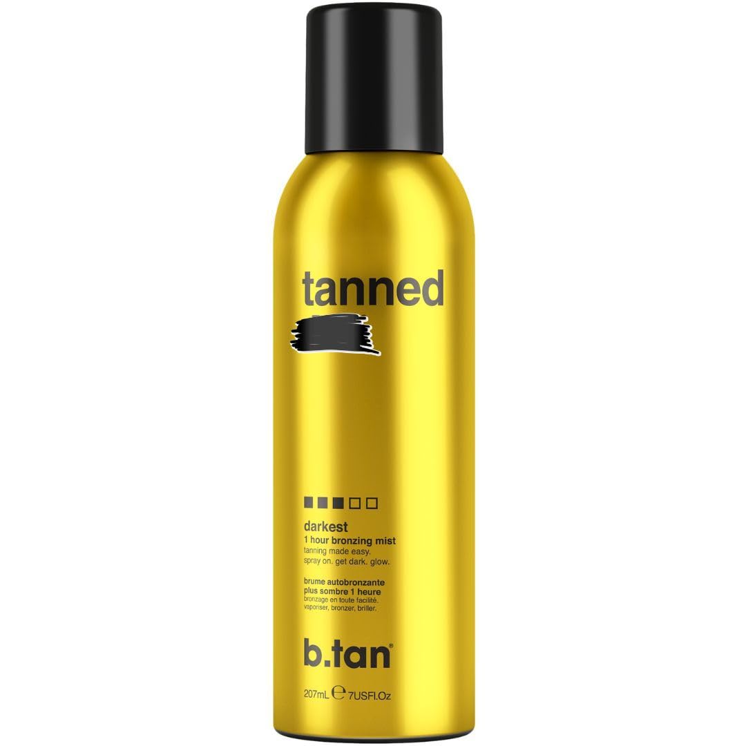 B.TAN bruma bronceadora en bruma para aplicación suave y uniforme.