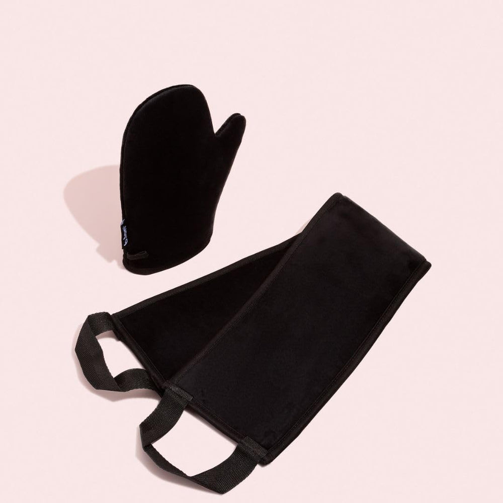 BTAN kit para autobronceador con uso práctico en cuerpo.