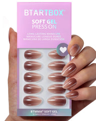 BTArtbox molten chrome almond nails with a durable, high-shine finish.