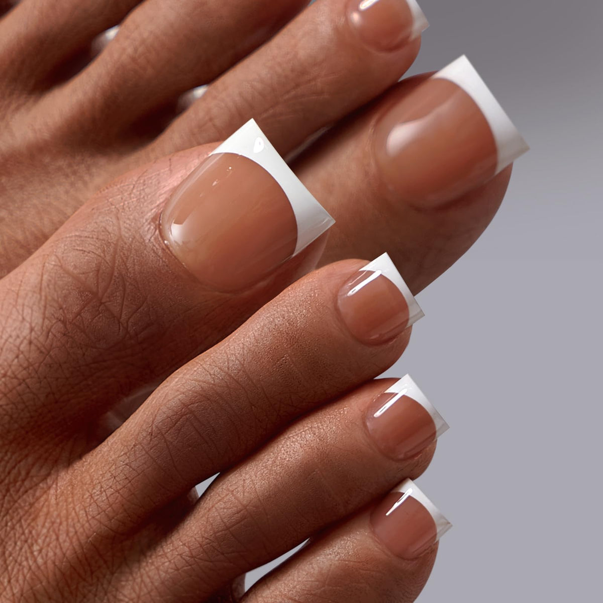 BTArtbox uñas para pie cuadradas curables con lámpara para acabado duradero.