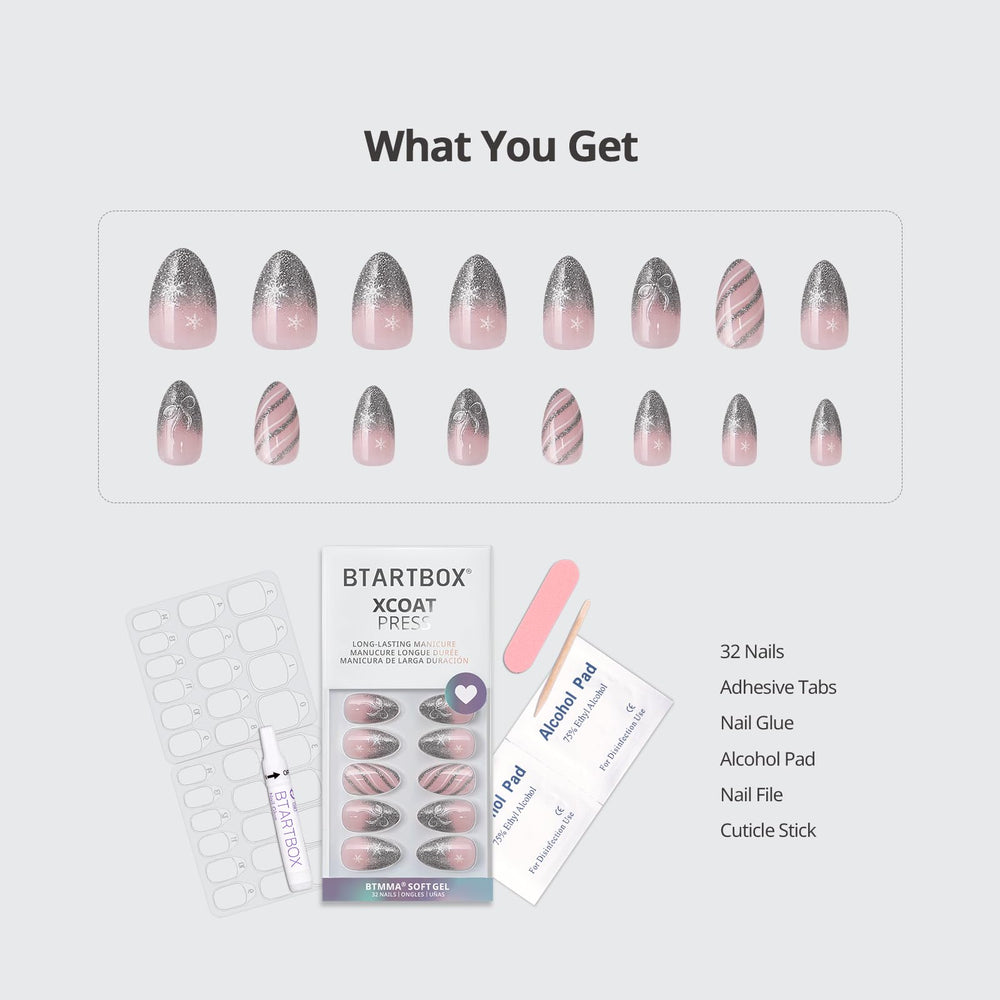 BTArtbox Lima de uñas y palito para dar forma con precisión.