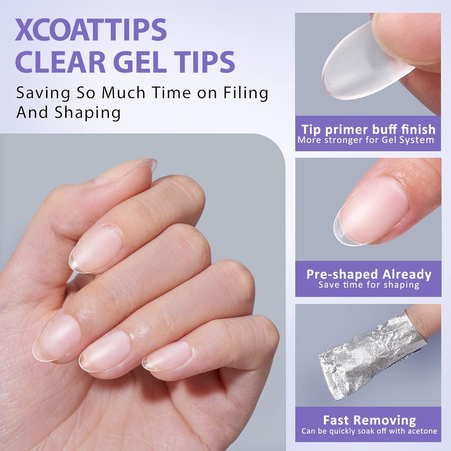BTArtbox XCOATTIPS soft gel technology provides 0 pressure fit