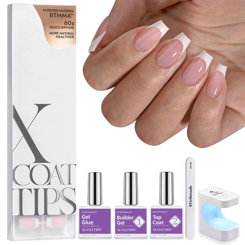 BTArtboxnails XCOATTIPS Francesas, tips para manicura elegante y rápida