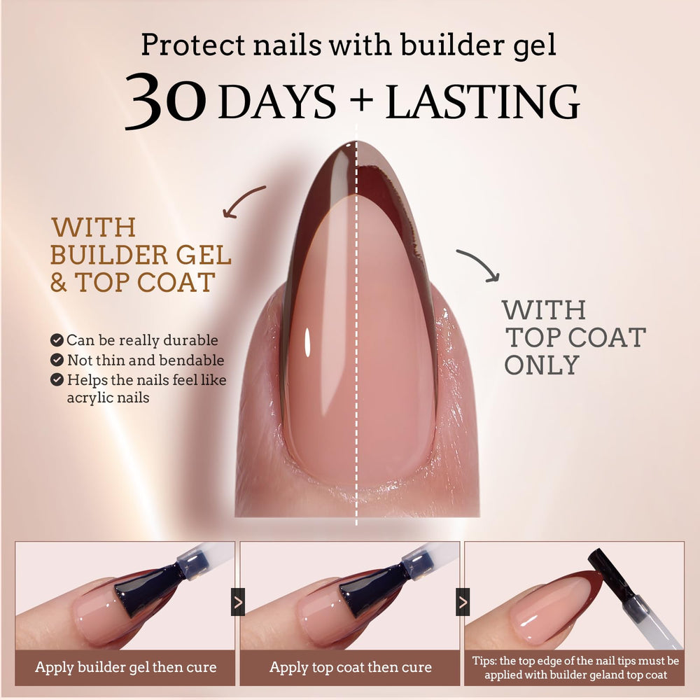 BTArtboxnails XCOATTIPS primer y base preaplicados para aplicación rápida