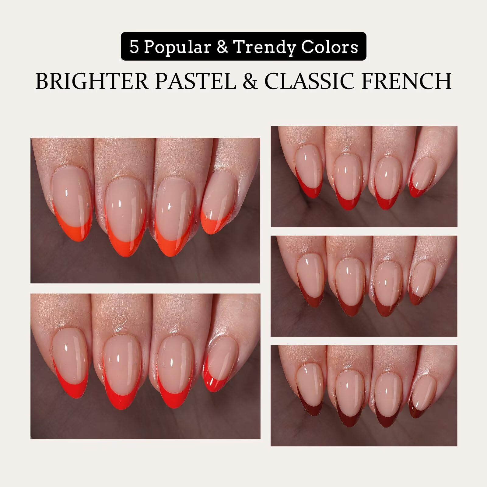 BTArtboxnails XCOATTIPS uñas cortas rojas para cambios rápidos