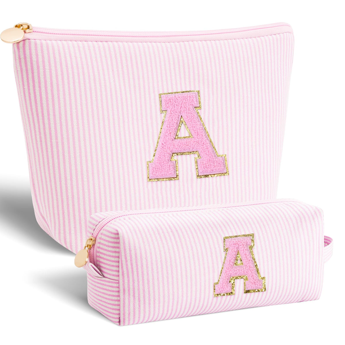 Btffitting neceser maquillaje personalizado rosa, ideal para regalo y uso diario.