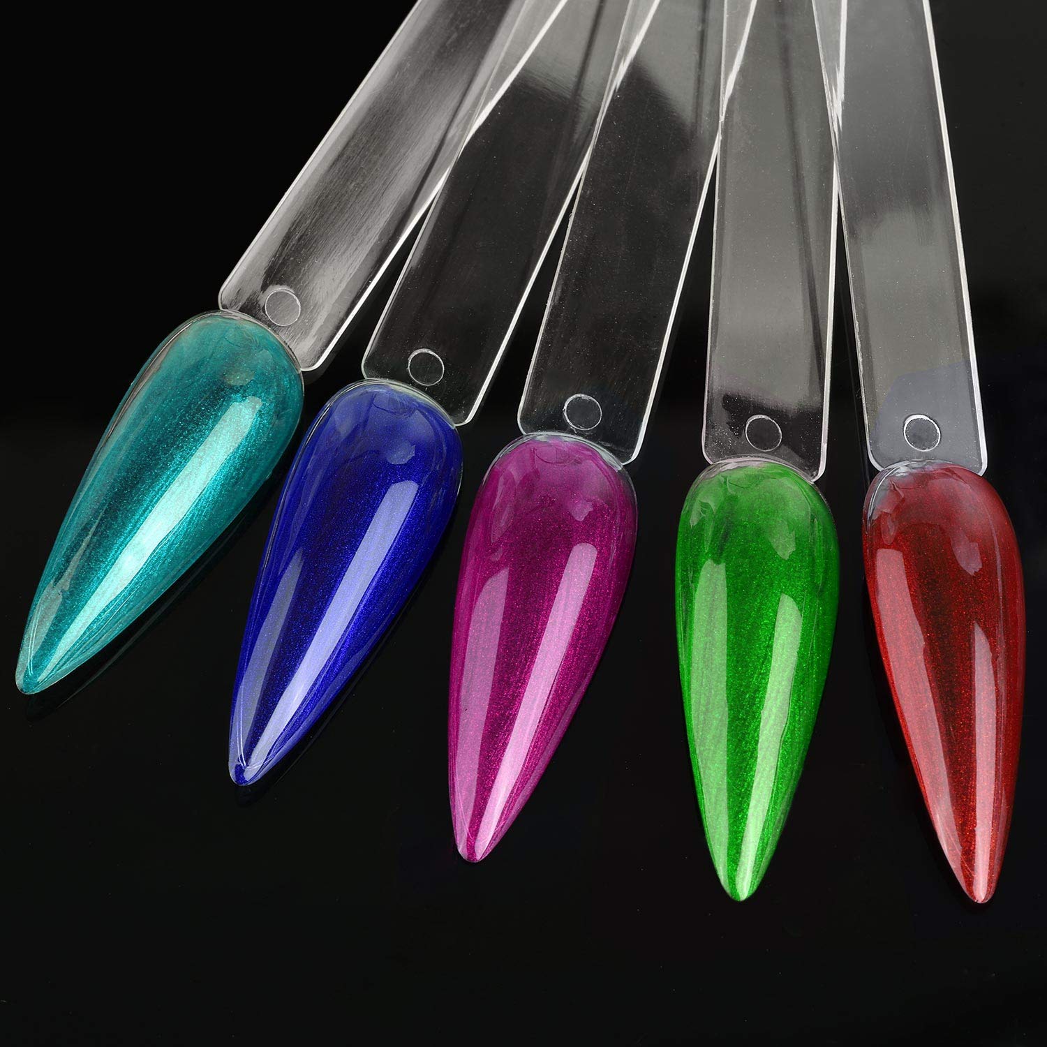 BTYMS palitos con anillo y tuerca para exhibir y retirar colores fácilmente.