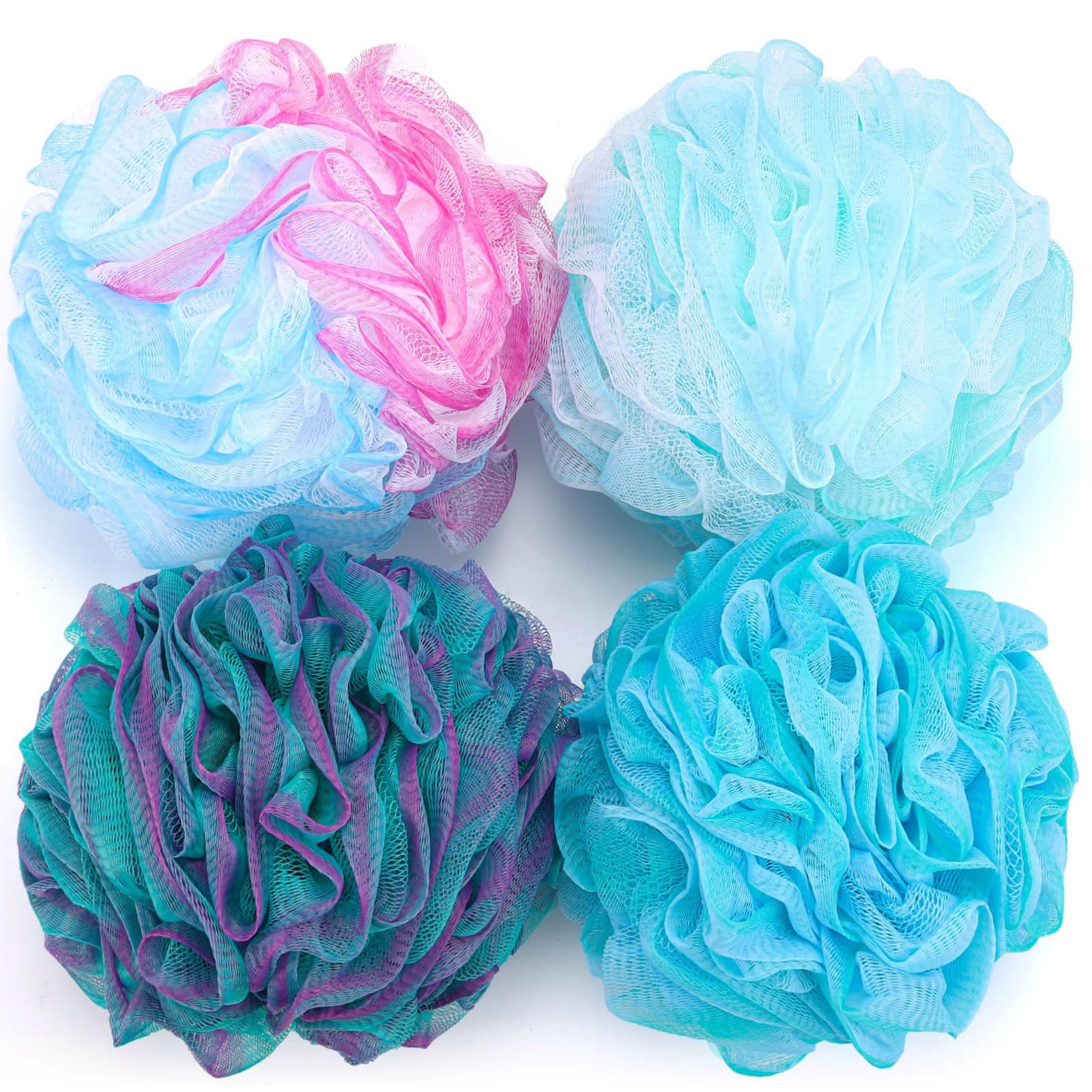 BTYMS esponja luffa ducha extra grande para mayor cobertura y limpieza rápida