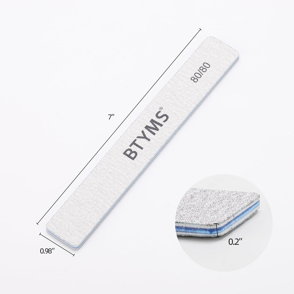 BTYMS limas de esmeril rectangulares, 50 unidades, fáciles de limpiar para salones.