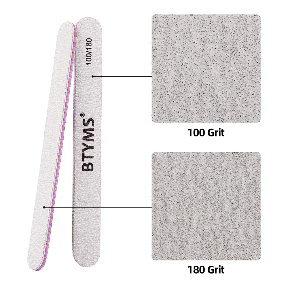 BTYMS l3: limas para acrílicas y uñas naturales para manicura general.