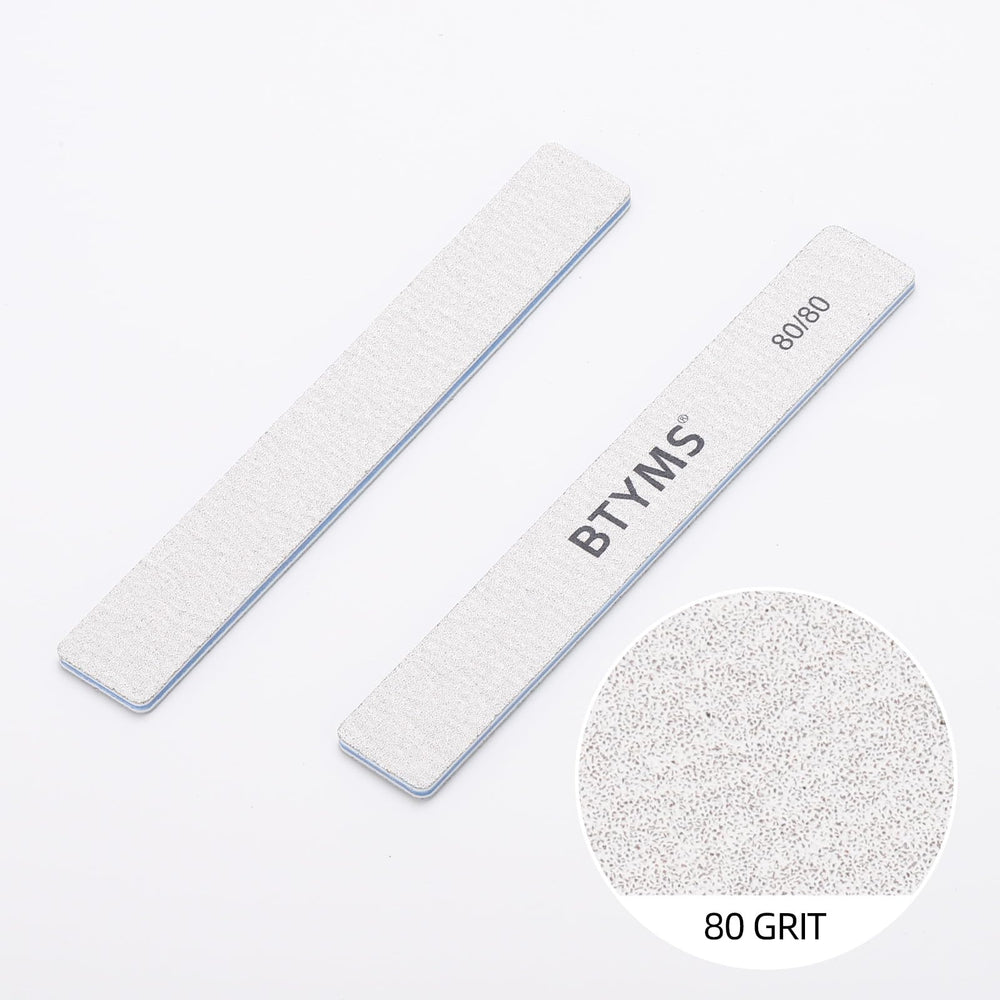 BTYMS lima para quitar gel de uñas, 80 grano, uso en uñas extendidas.