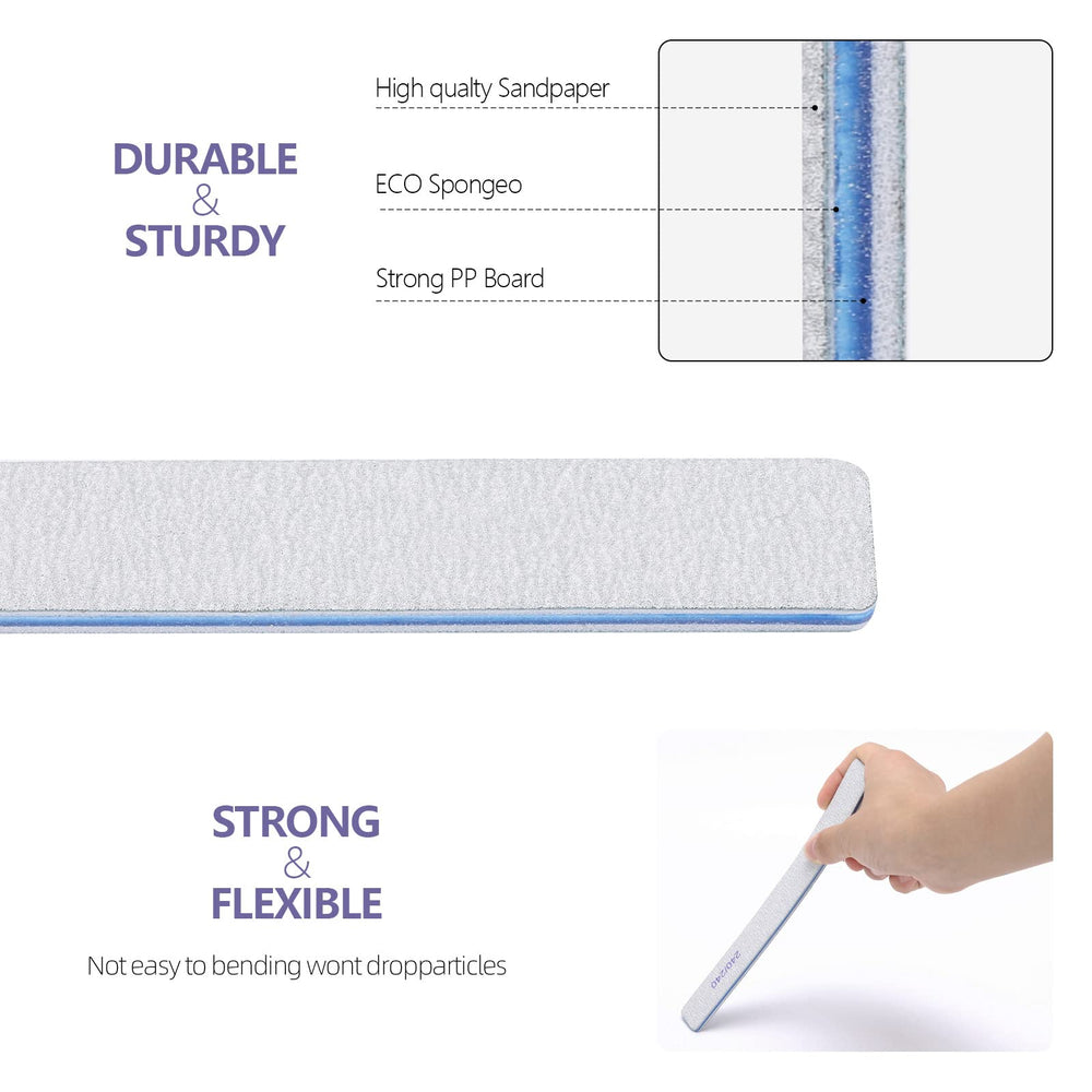 BTYMS lima rectangular para dar forma a uñas artificiales.