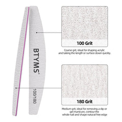 BTYMS lime grain fin 180 pour lisser les bords et surfaces.