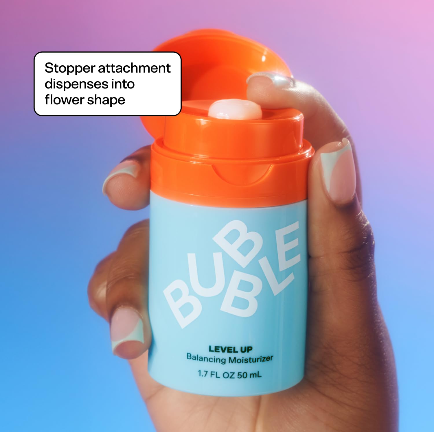 Textura gel de absorción rápida de Bubble Skincare Level Up