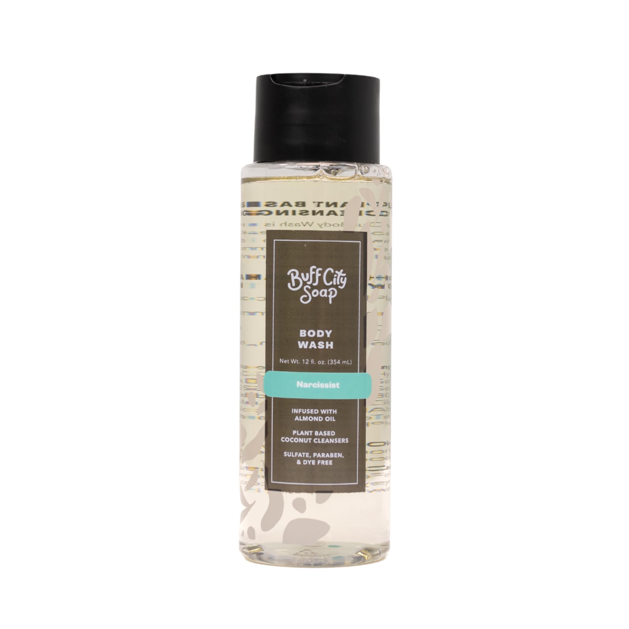 Buff City Soap gel ducha planta coco, limpieza suave para piel sensible.