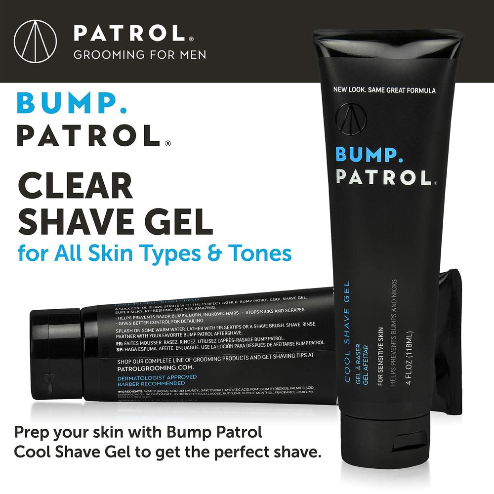 Gel transparente de Bump Patrol facilita ver dónde afeitas.