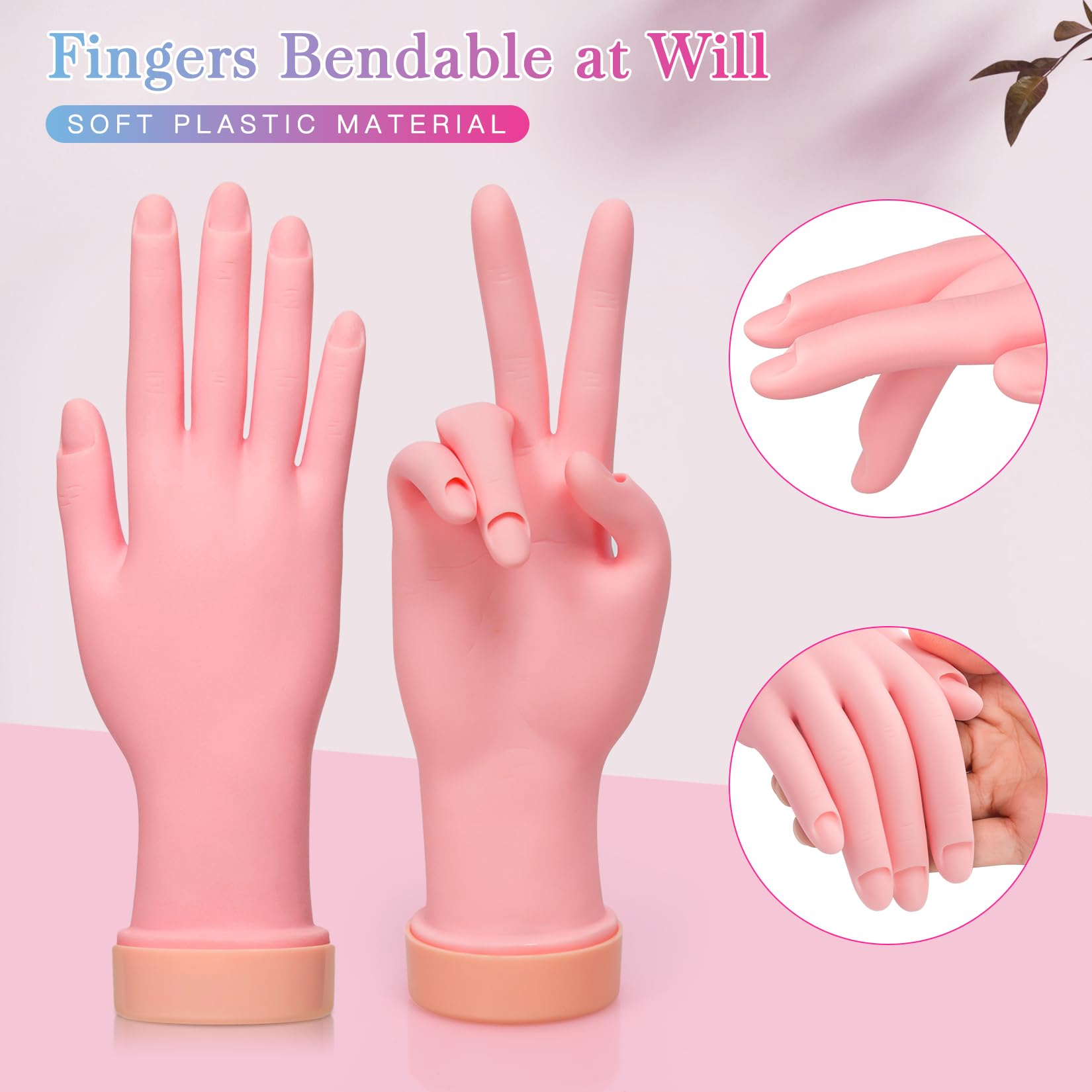 Buqikma, base gruesa para estabilidad durante la práctica de uñas.