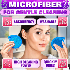 Almohadilla circular BURIUS, 3,2 pulgadas, ideal para exfoliar rostro.