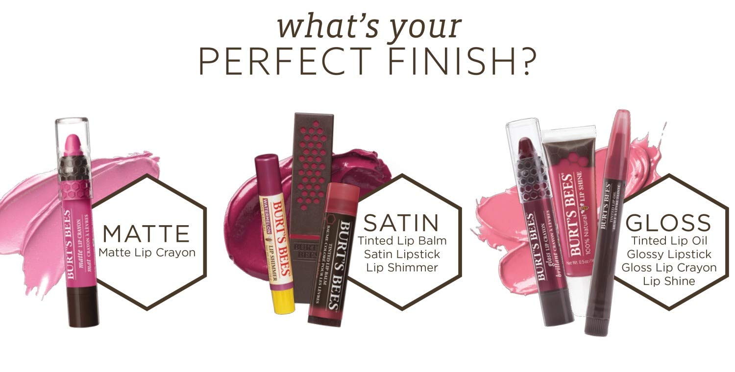 Burt's Bees Aplicación suave en labios, ideal para un acabado superior