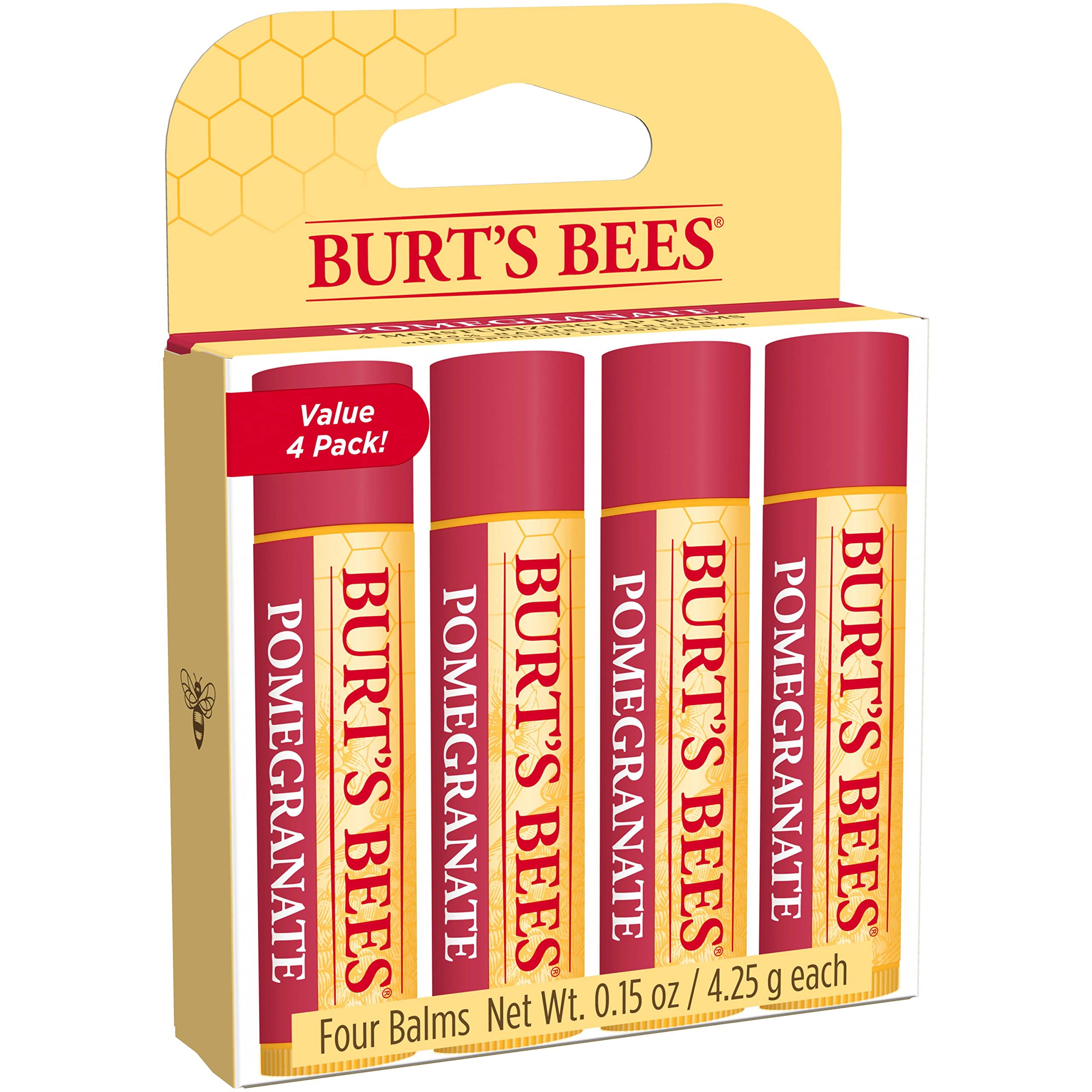 Burt's Bees bálsamo labial granada nutre los labios con extractos