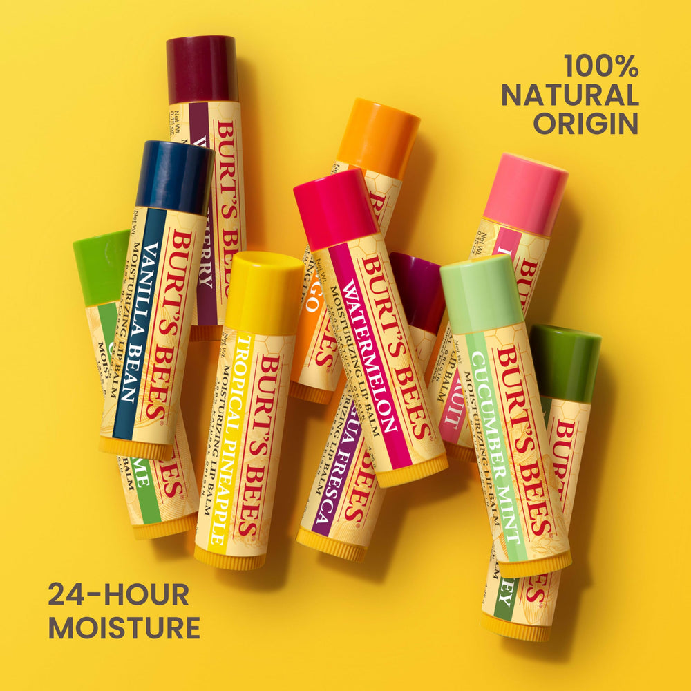 Burt's Bees bálsamo labial vainilla, ideal para viajar