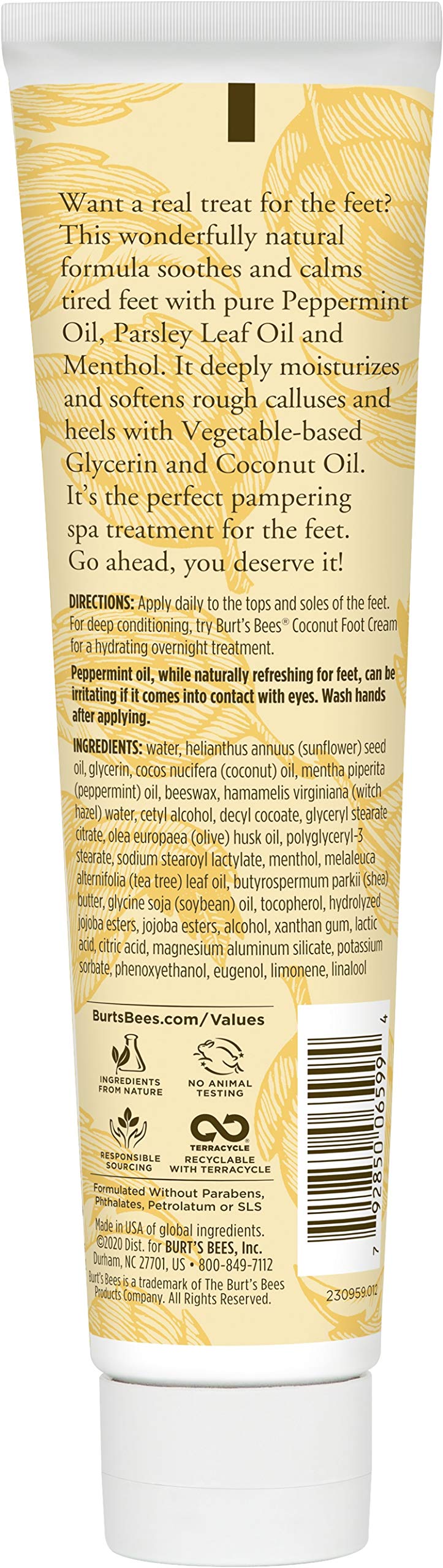 Ingredientes naturales Burt's Bees: glicerina vegetal y aceite de coco para hidratación.