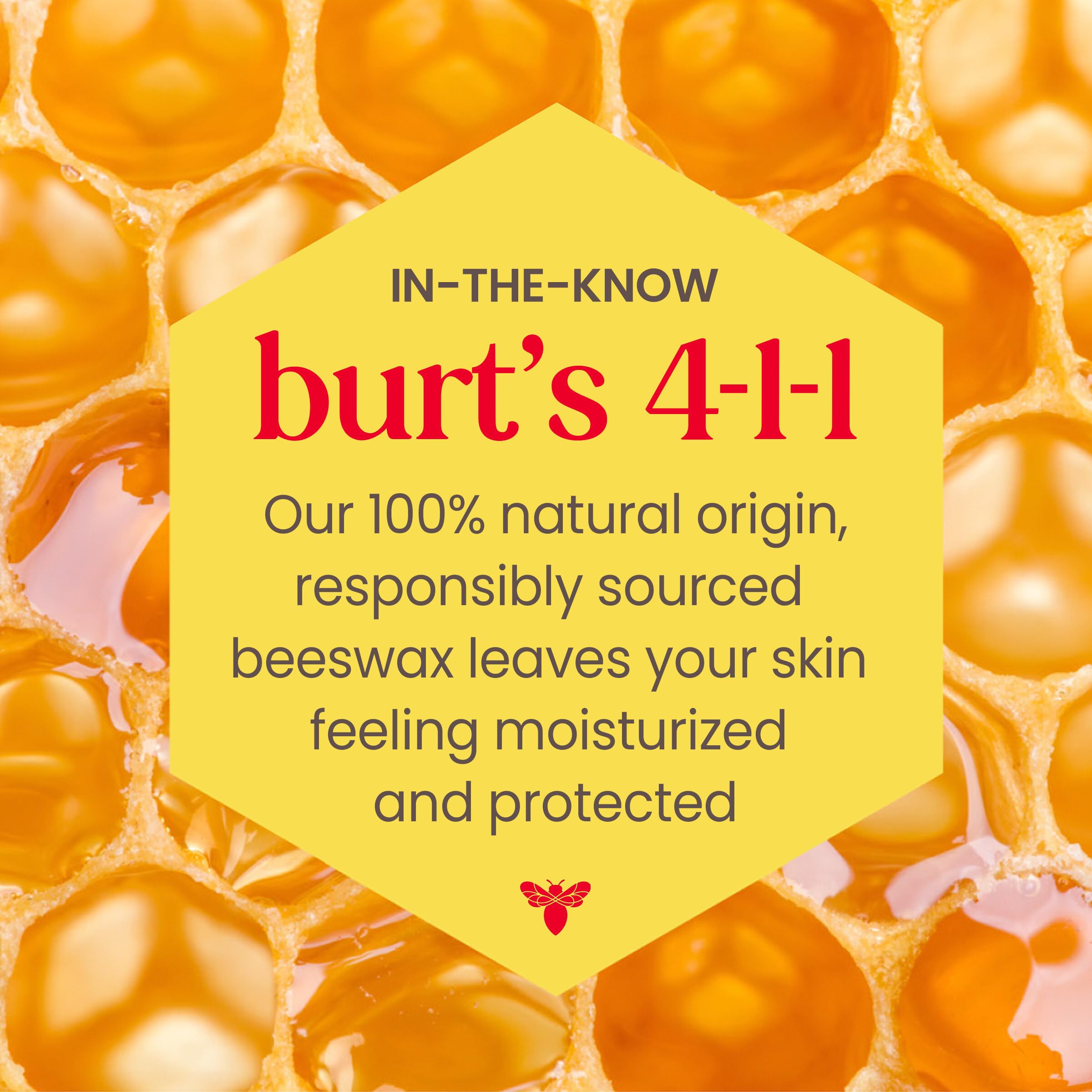 Burt's Bees Lip Shimmer Caramel, color cálido destacando labios de forma natural.