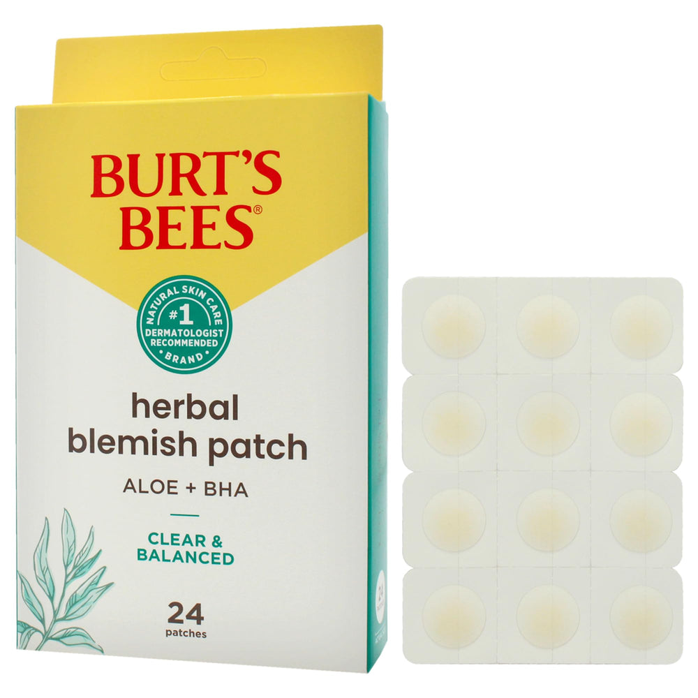 Burts Bees parche-acne-hierbas, formato compacto para cuidado puntual.