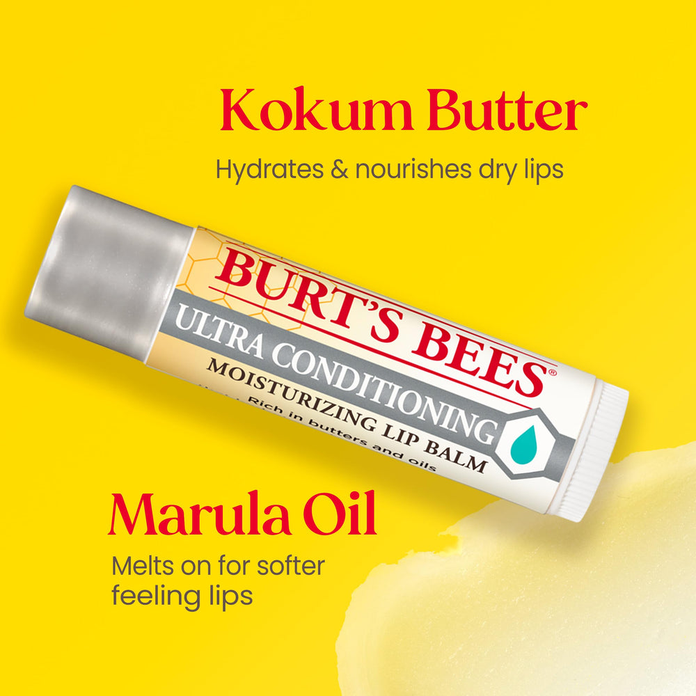 Pocket-sized Burt's Bees lip balm for hydration anywhere.