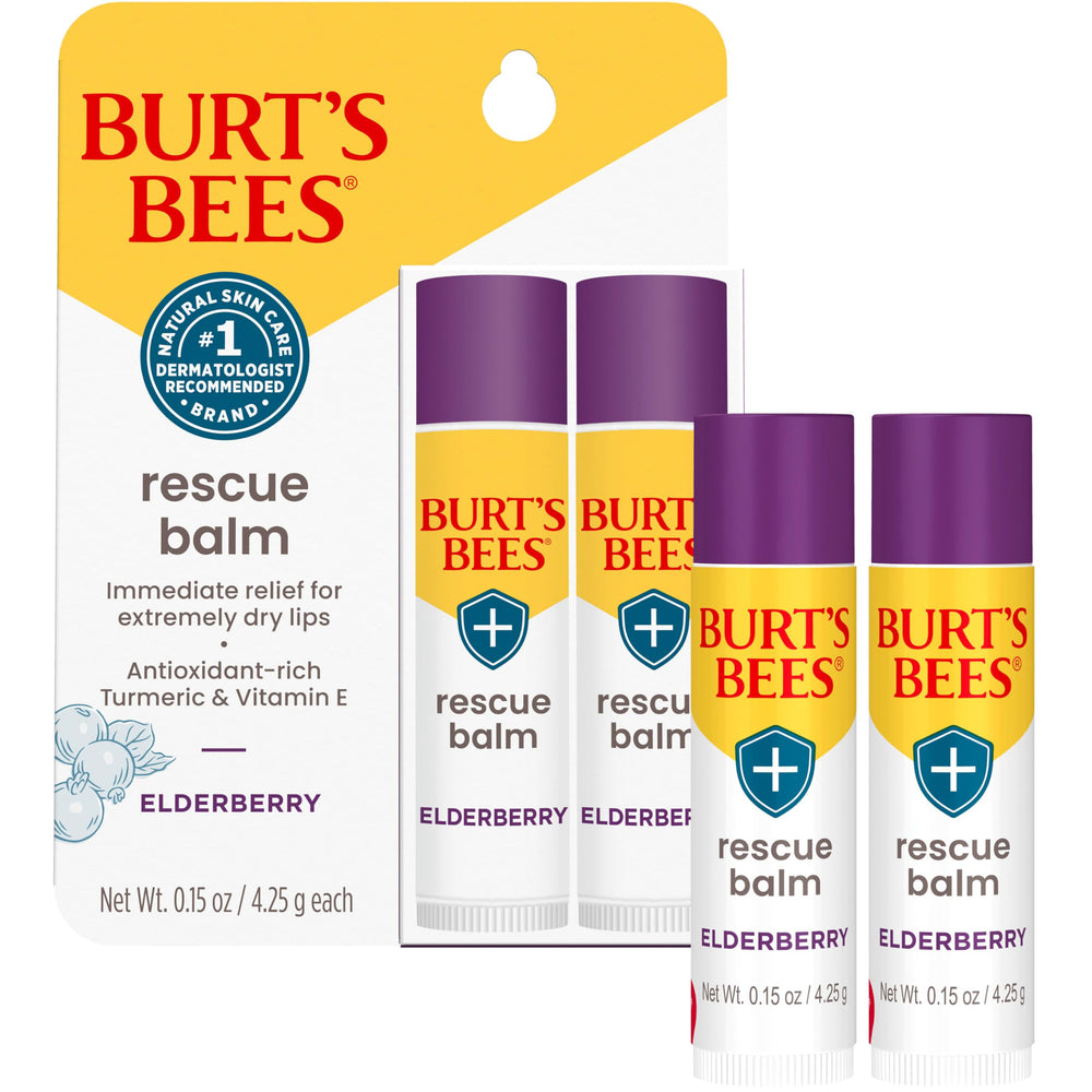 Burt's Bees Rescue Balm Elderberry, aplicación suave para retoques durante el día