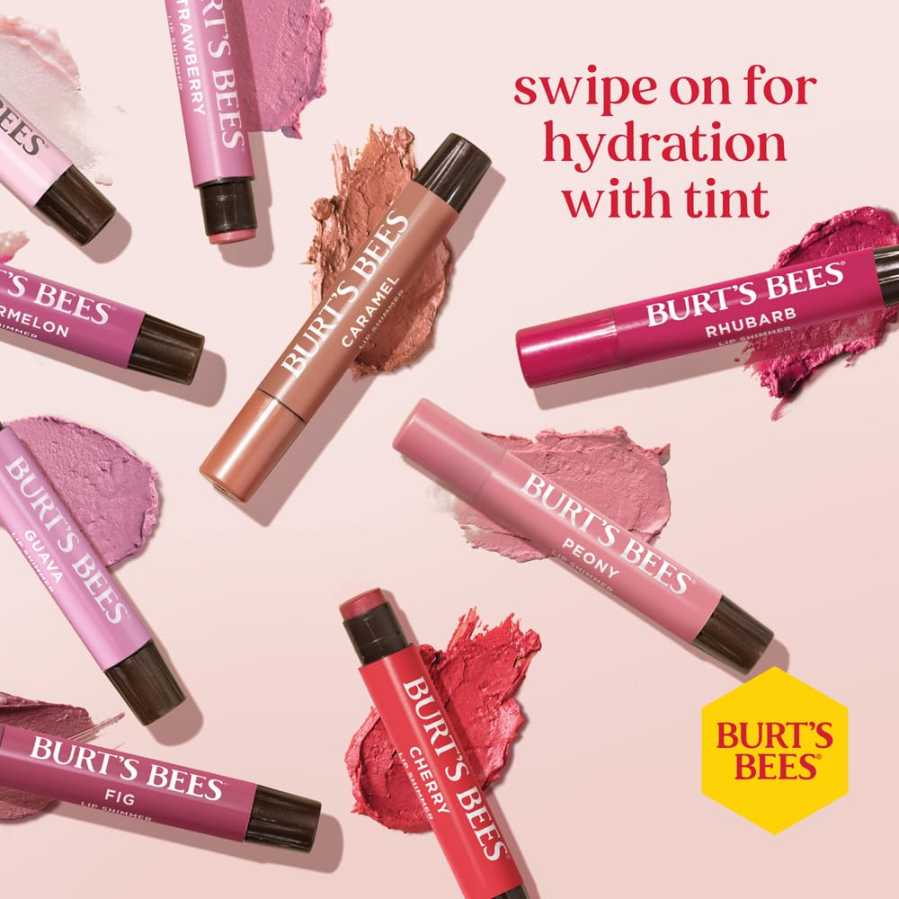 Burt's Bees Brillo labial Fig libre de parabenos para cuidado natural.
