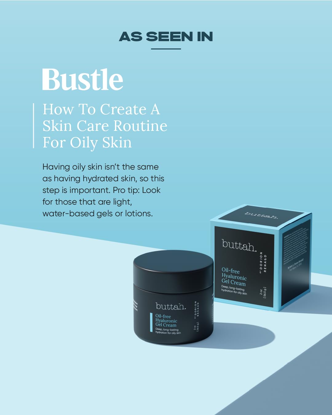 Buttah Skin, empaque elegante y garantía de satisfacción.