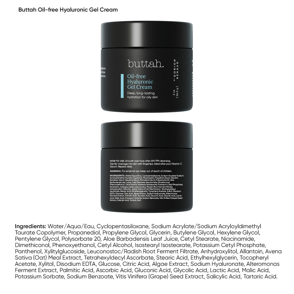 Buttah Skin, textura gel suave, sensación fresca al aplicar.