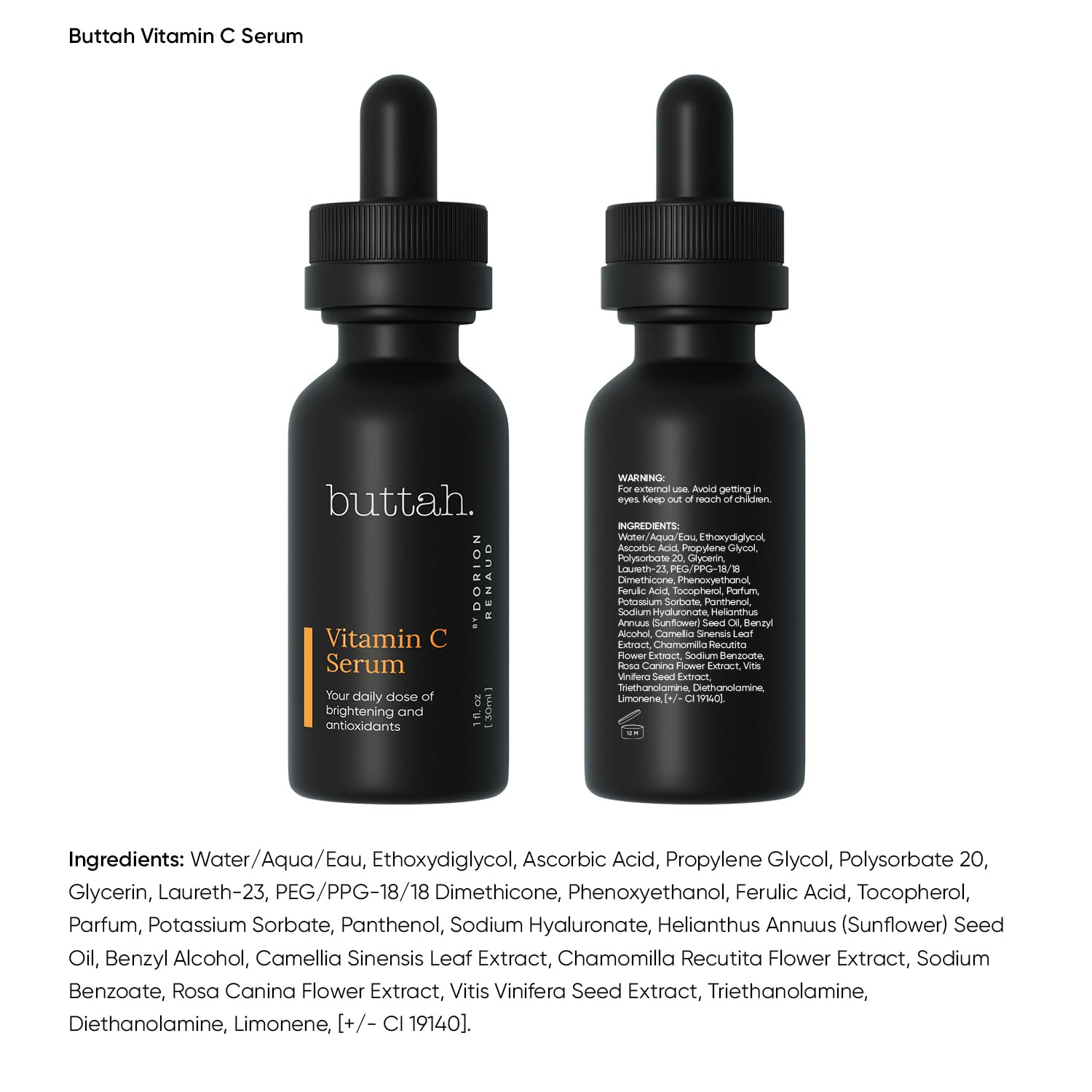 Buttah Vitamina C Serum aroma a té verde, experiencia calmante.