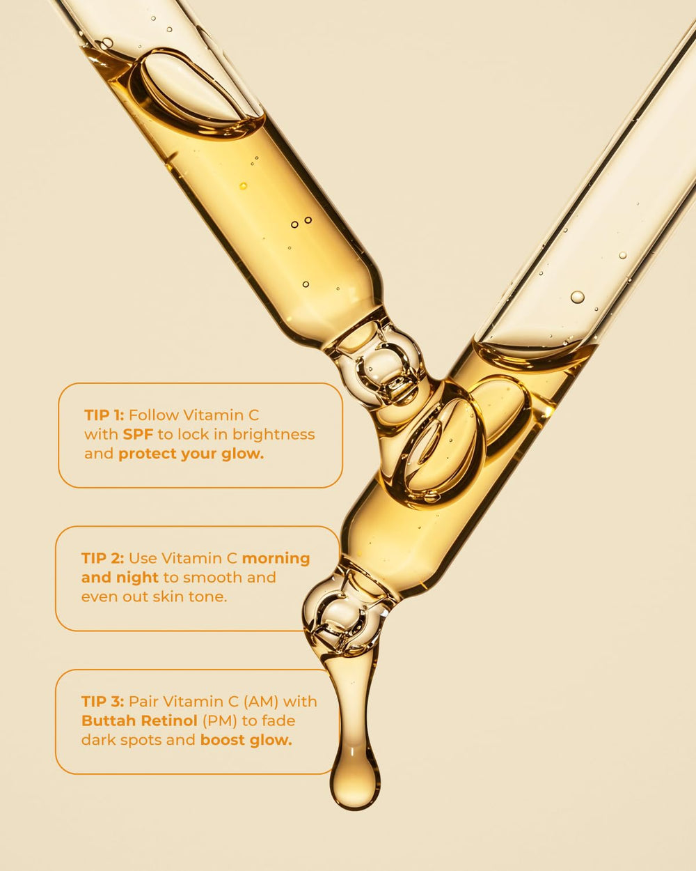 Buttah Vitamina C Serum ofrece hidratación ligera a la piel.