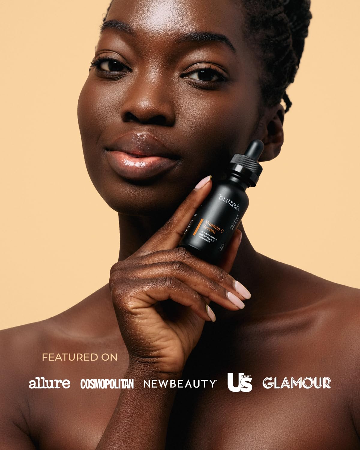 Buttah Vitamina C Serum con Ferúlico para tono uniforme suave.